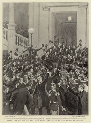 After the Verdict of the Zola Trial, the Scene at the Palais de Justice